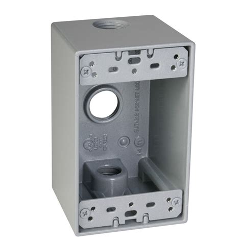 metal electrical box outside|outdoor electrical outlet box enclosure.